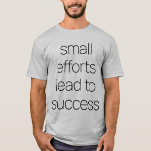 Pequenos esforços para camiseta básica de homens