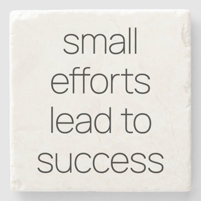 Pequenos Esforços Porta copos de Pedra Marble (Frente)