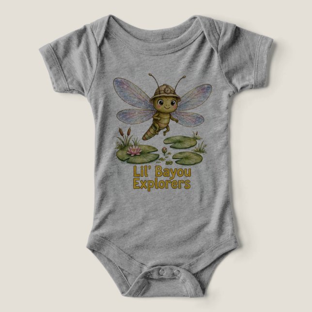 Pequenos Exploradores do Bayou Dragonfly Baby de U (Design frontal)