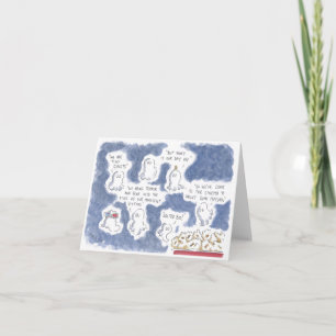 Pequenos Fantasmas Vão Ao Cartão De Saudações Do C