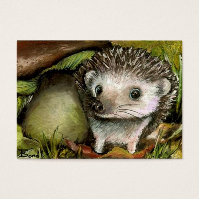 Pequenos impressões ACEO de ouriço (Frente)
