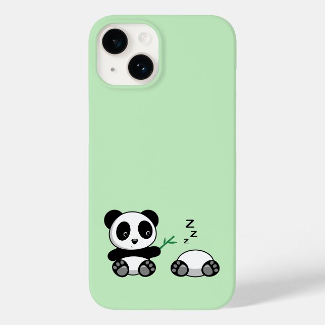Pequenos Pandas Bonitos em Verde (Verso)