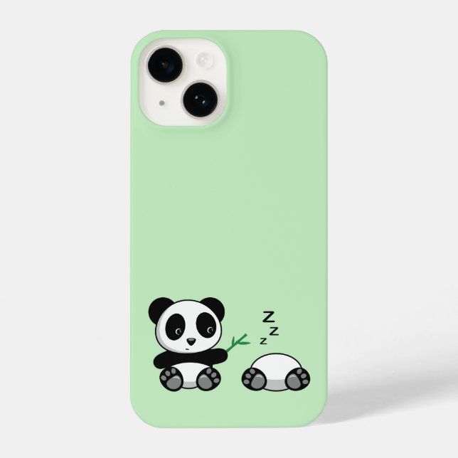 Pequenos Pandas Bonitos em Verde (Verso)