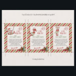 Pequenos Papais noeis e letras Elf DIY<br><div class="desc">Minúsculas letras de Elf e Papais noeis para meus pequenos envelopes origami. Edite com seus detalhes ou use o botão "Design Using Design Tool" (Uso da ferramenta ) para mover as coisas. Os envelopes origami (disponíveis separadamente) terão as minúsculas letras. O tamanho final das letras após a guarnição é 2,...</div>
