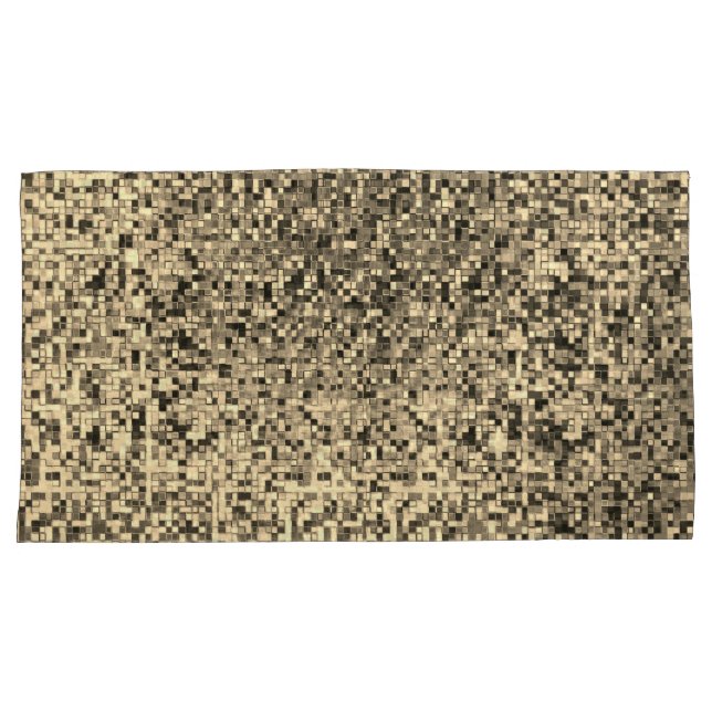 Pequenos quadrados ou azulejos enevoados, em bege  (Frente-Direita)