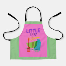 Pequenos utensílios de cozinhar de Chef em Apron