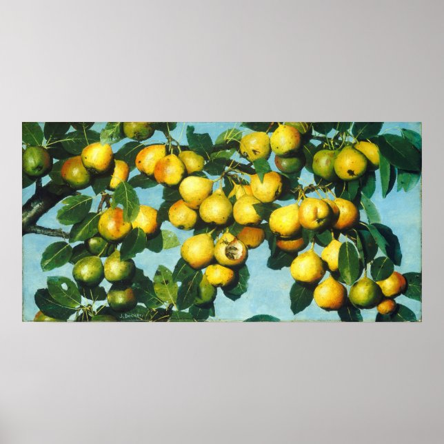 Peras de maturação - Joseph Decker Fine Art Poster (Frente)