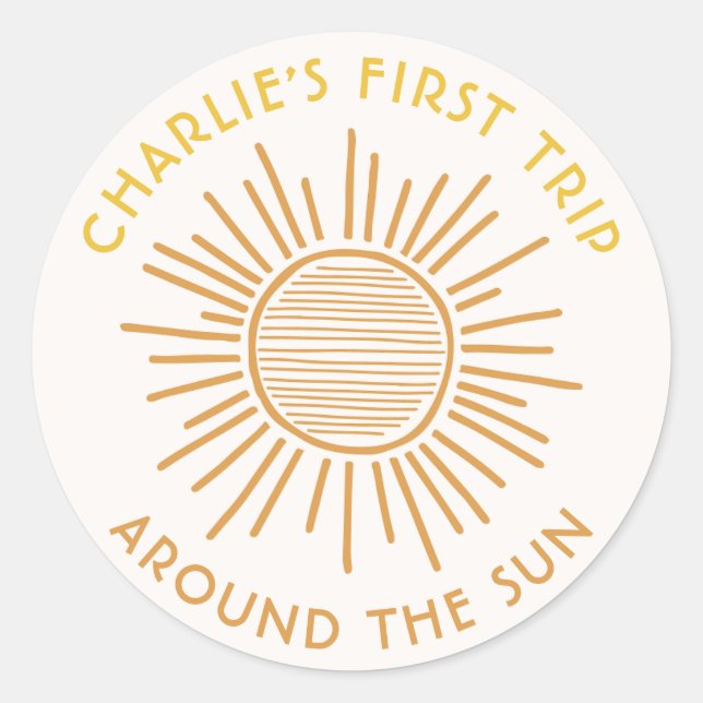 Percorra o adesivo solar | Boho Sun Party (Frente)