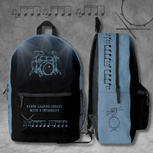 Percussionista Slate Blue Baterista Arrebatador