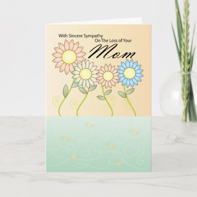 Perda de Cartão de condolências da mãe (Frente)