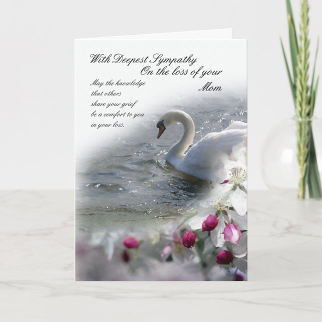 Perda de Cartão de condolências da mãe (Frente)