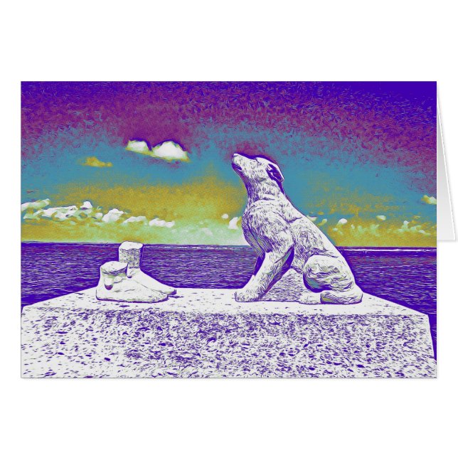 Perda de Cartão de condolências de Cachorro (Frente Horizontal)