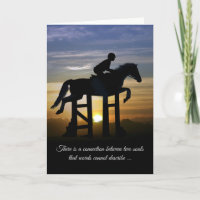 Perda de Cartão de condolências de Cavalo no Jumpe