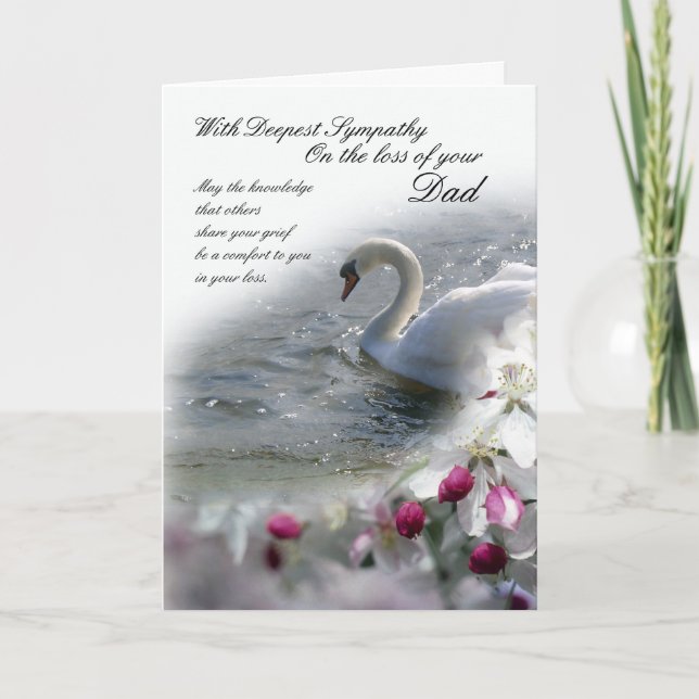 perda de Cartão de condolências do Pai (Frente)