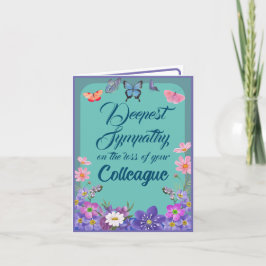 Perda De Cartão De Mensagem De Condolência Floral