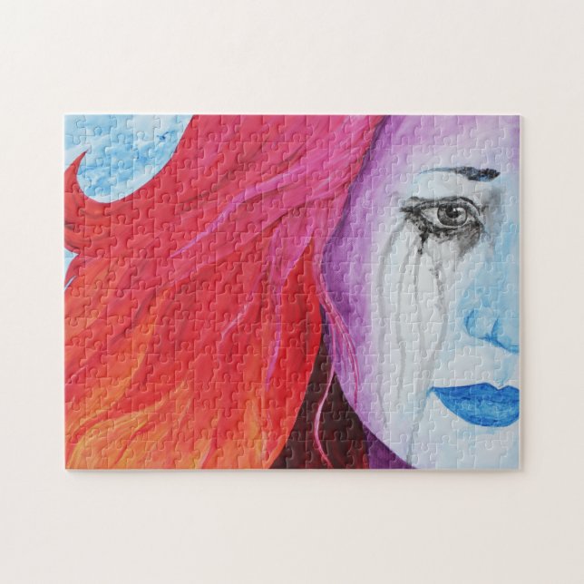 Perda de Quebra-cabeça de Arte Original Colorido (Horizontal)