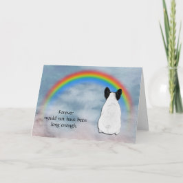 Perda do Cartão de condolências francês Bulldog