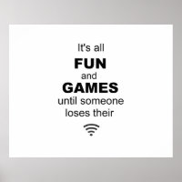 Perdendo o Poster da Internet WiFi - Branco