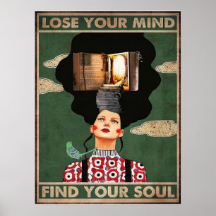Perder sua mente Encontre seu poster vintage de al
