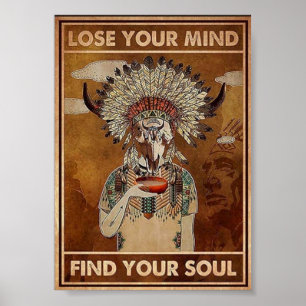 Perder sua mente Encontre seu poster vintage de al