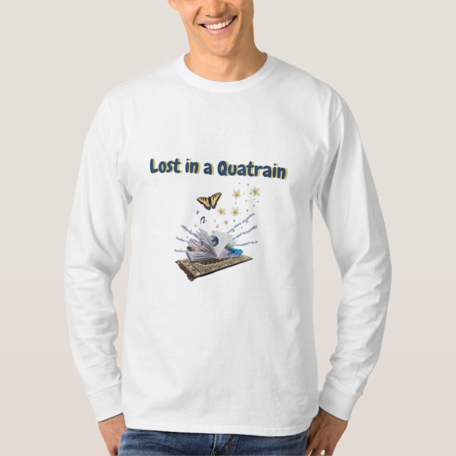 Perdida em Camisa Quatrain pela poeta Adiela Akoo (Frente)