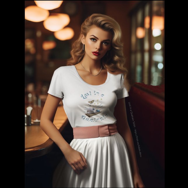 Perdida em Camisa Quatrain pela poeta Adiela Akoo (Lost in a Quatrain T-shirt by Adiela Akoo -in white. 
Love it? Get it! Browse my store for fab finds)