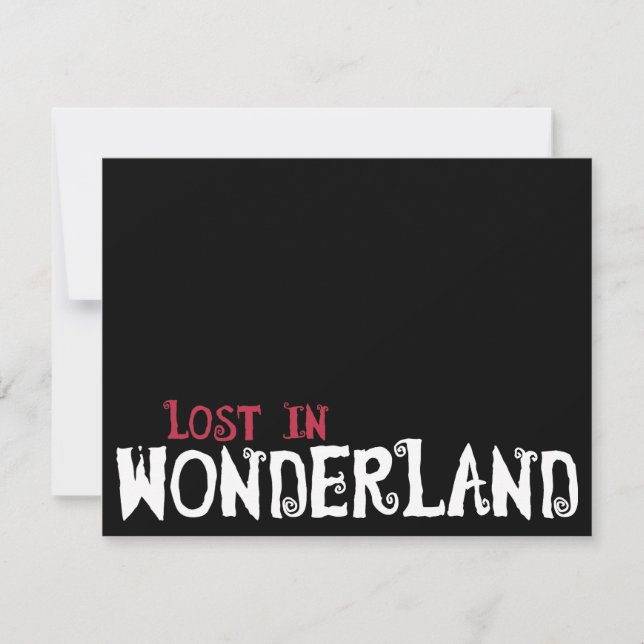 Perdida em Wonderland (Frente)