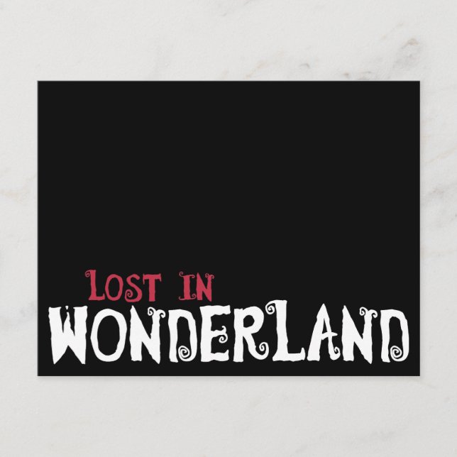 Perdida em Wonderland (Frente)