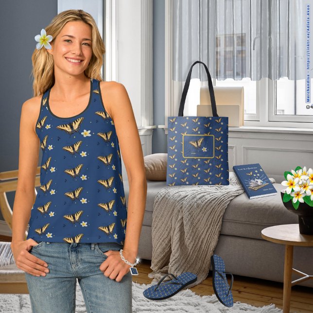 Perdida num Quatrain por Adiela Akoo - Bolsa Butte (Lost in a Quatrain Poetry Memoir, Charm Bracelet, Butterfly Tank, Tote & Flip Flops by Adiela Akoo)