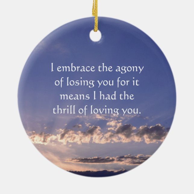 Perdido amado um ornamento (Traseira)