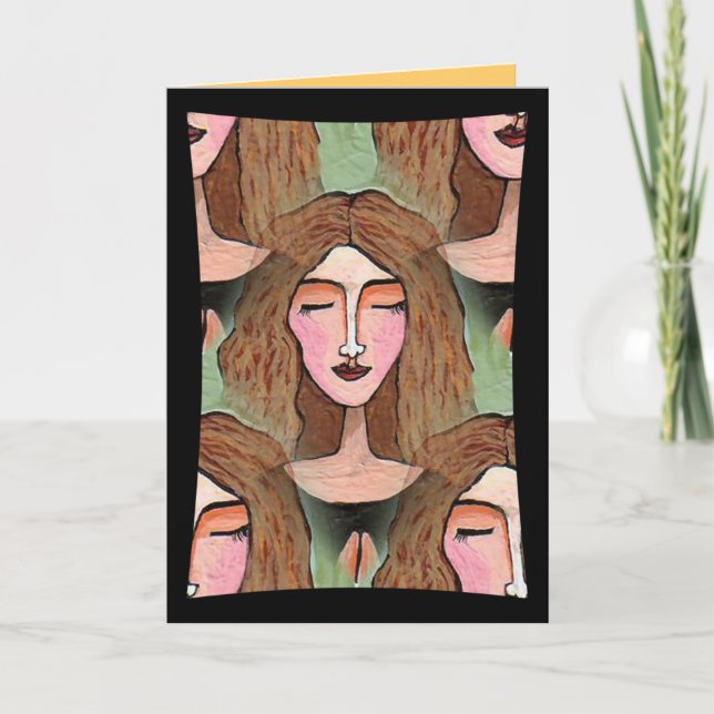 Perdido na oração - cartão da Inter-Fé (Frente)