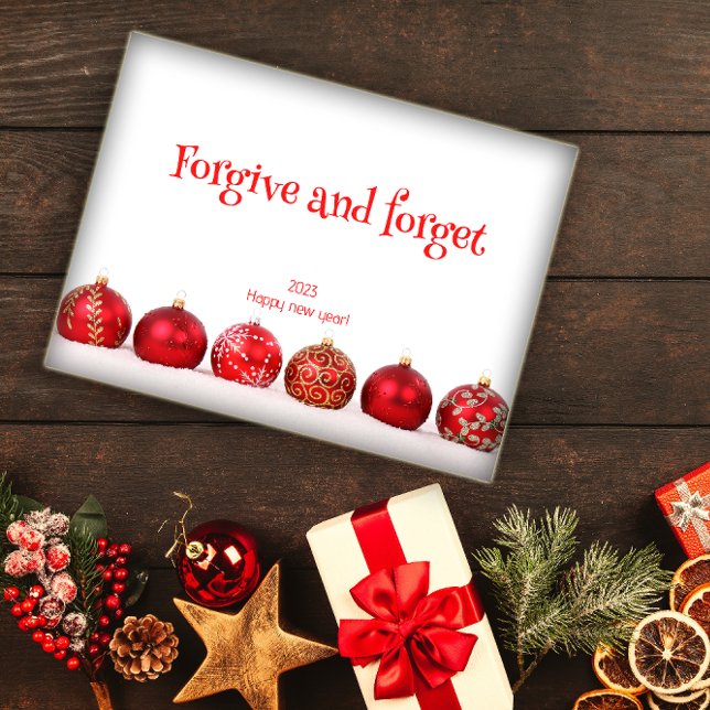 Perdoe e esqueça os desejos do ano poster (Criador carregado)