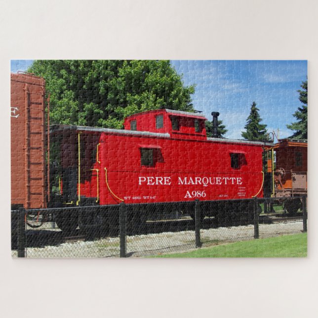 Pere Marquette Caboose quebra-cabeça (Horizontal)