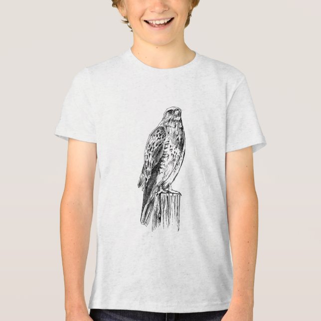 Peregrine falcon  Youth Tri-blend T-Shirt (Frente)