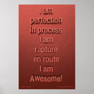 "PERFECÇÃO" Excelente Poster (Confiança)