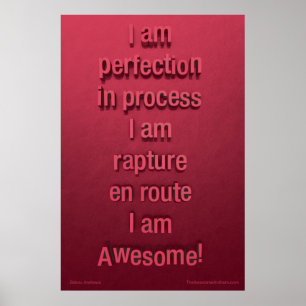 "PERFECÇÃO" Excelente Poster (Confiança)