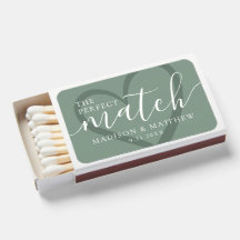 Perfect Match Sage Green Wedding Favors