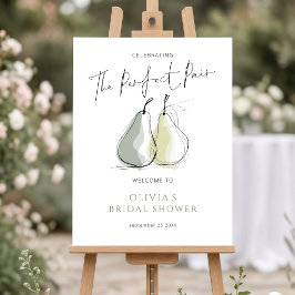 Perfect Pair Doodle Pears  Welcome Bridal Shower