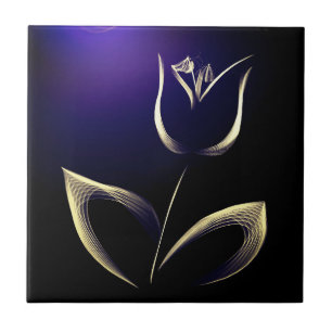 Perfeição perfeita ao Abstrato Tulip do Ouro