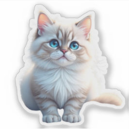 “Perfeitamente Fofo – Adesivo de Gato Engraçado”