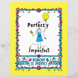 Perfeitamente Imperfeito 1 Folha de Papel Liso 21,