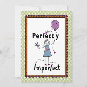 Perfeitamente Imperfeito Cartão Plano 5”x7”