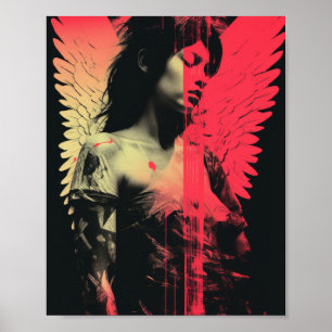 Perfil de ângulos de queda - Poster de padrão de m