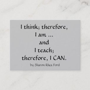 Perfil de Educação/Professores - Cartão de visita