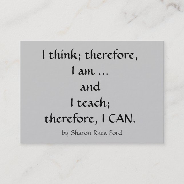 Perfil de Educação/Professores - Cartão de visita  (Frente)