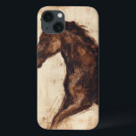 Perfil do Cavalo Selvagem Marrom<br><div class="desc">A beleza desse cavalo escuro é perfeitamente capturada por duas cores simples: marrom e bege e a nitidez da tinta usada nessa pintura o torna ainda mais realista. Esta impressão de arte contemporânea que representa um perfil de um garanhão marrom irá adicionar personagem a qualquer sala de estar, sala de...</div>