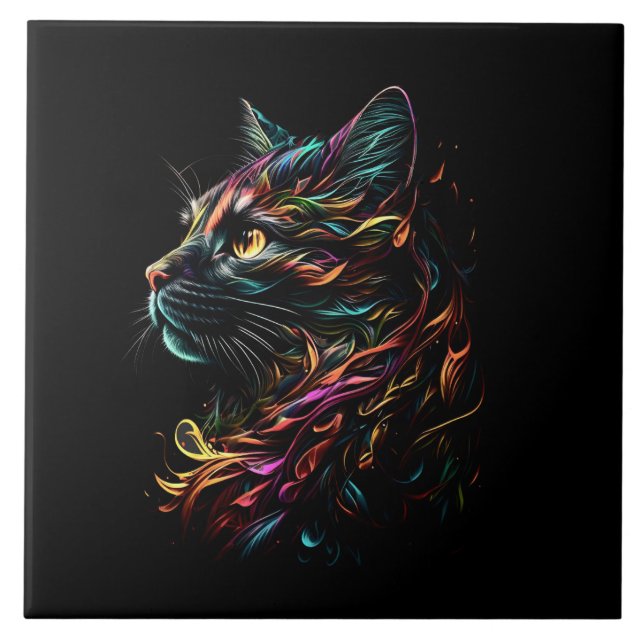 Perfil Felino Estatuado (Frente)