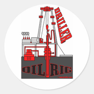 Perfurador do poço de petróleo, etiqueta do camp