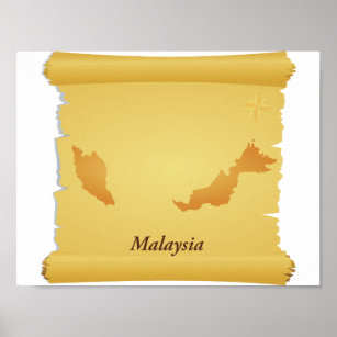 Pergaminho Da Malásia Poster