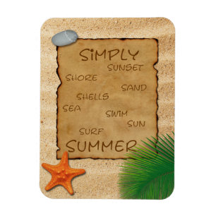 Pergaminho no fundo da areia - ímã flexível